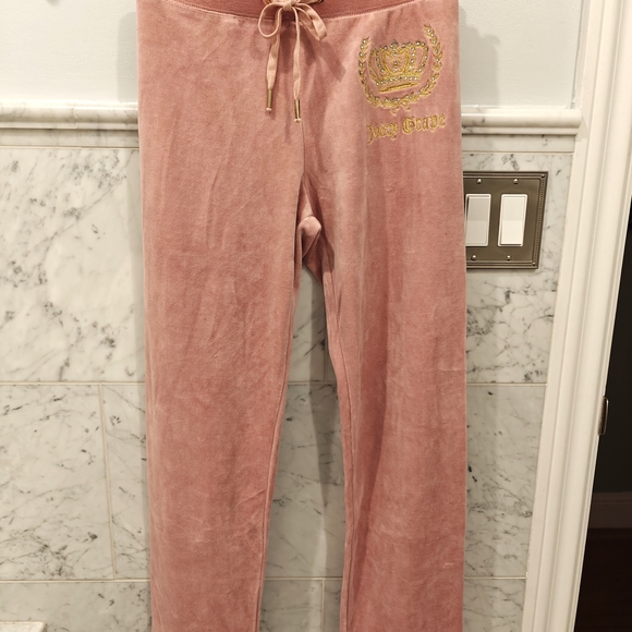 NWT Juicy Grape Y2K Crown Bling Wreath Pink Velour Tracksuit Jacket Sweatpants - Picture 7 of 9